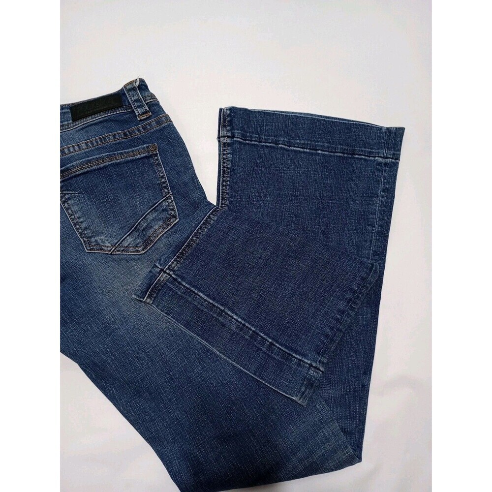 Rock & Roll Cowgirl Jeans Womens 31x34 Trouser Flare Dark Wash - Picture 16 of 16